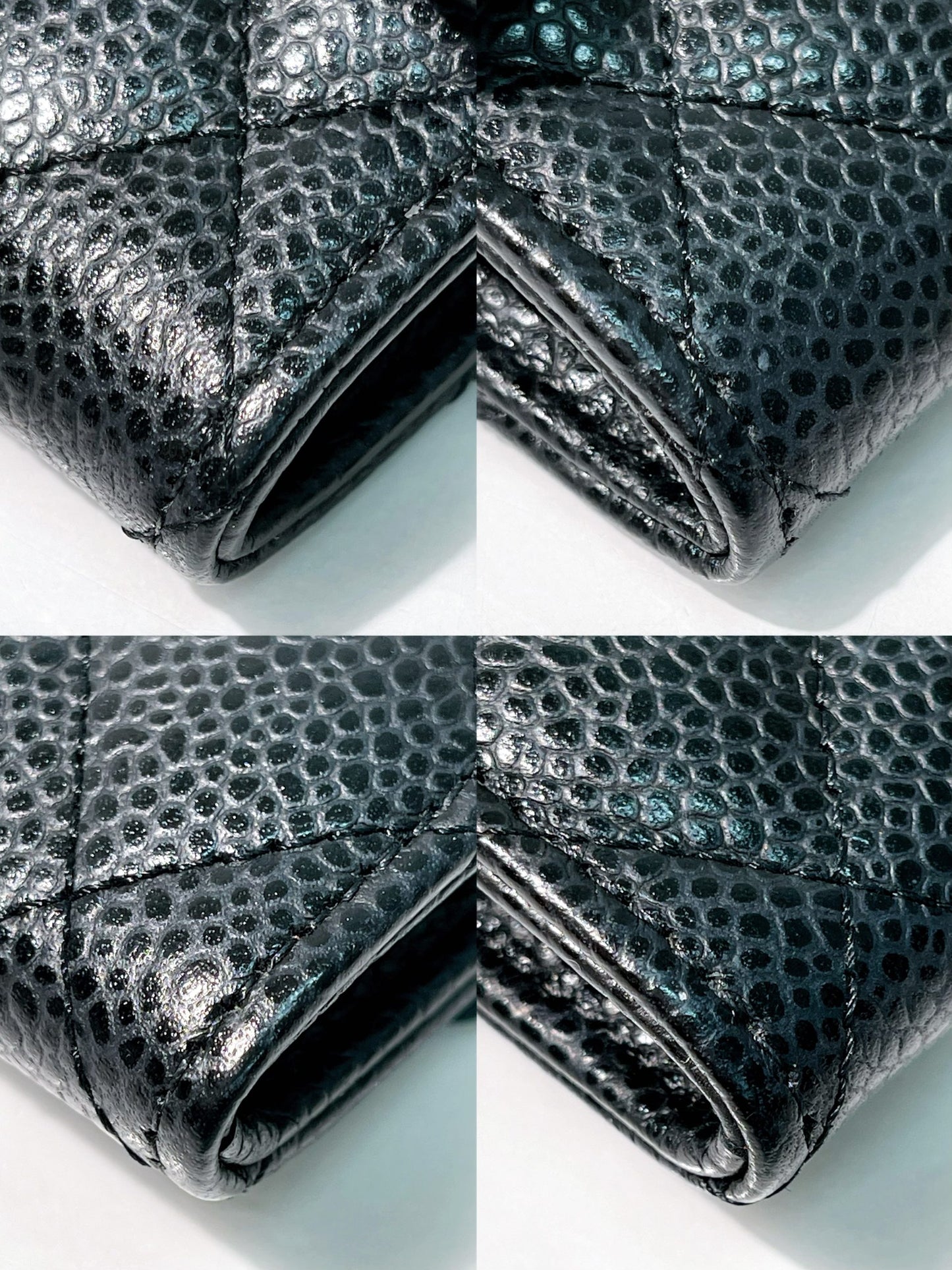 CHANEL CARD HOLDER, Black/Silver