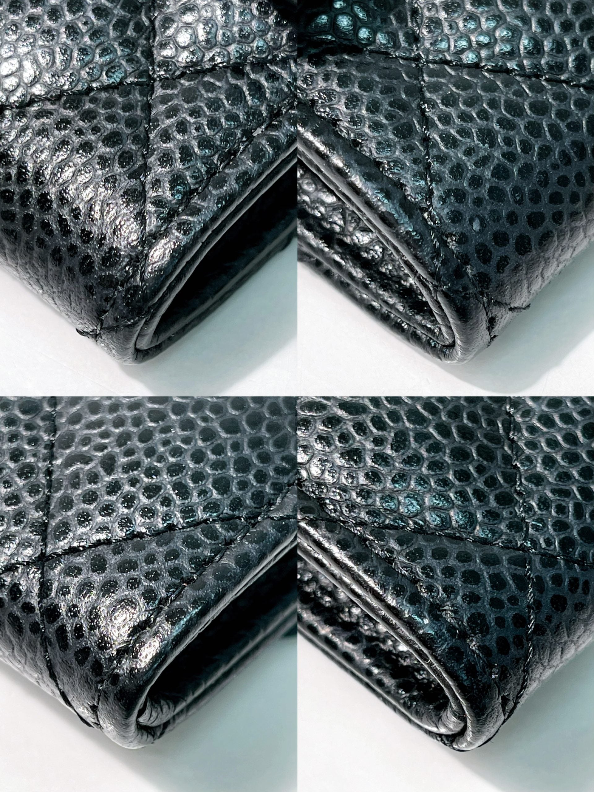 CHANEL CARD HOLDER, Black/Silver