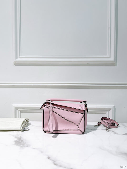 LOEWE MINI PUZZLE, Pink/Silver