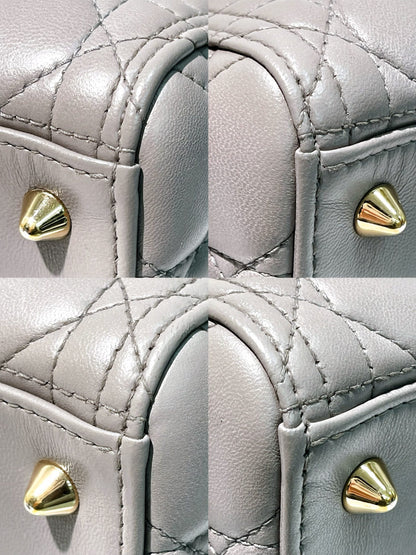 DIOR MEDIUM LADY DIOR, Grey/Gold