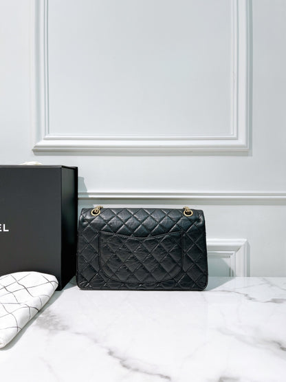 CHANEL 2.55, Black/Gold