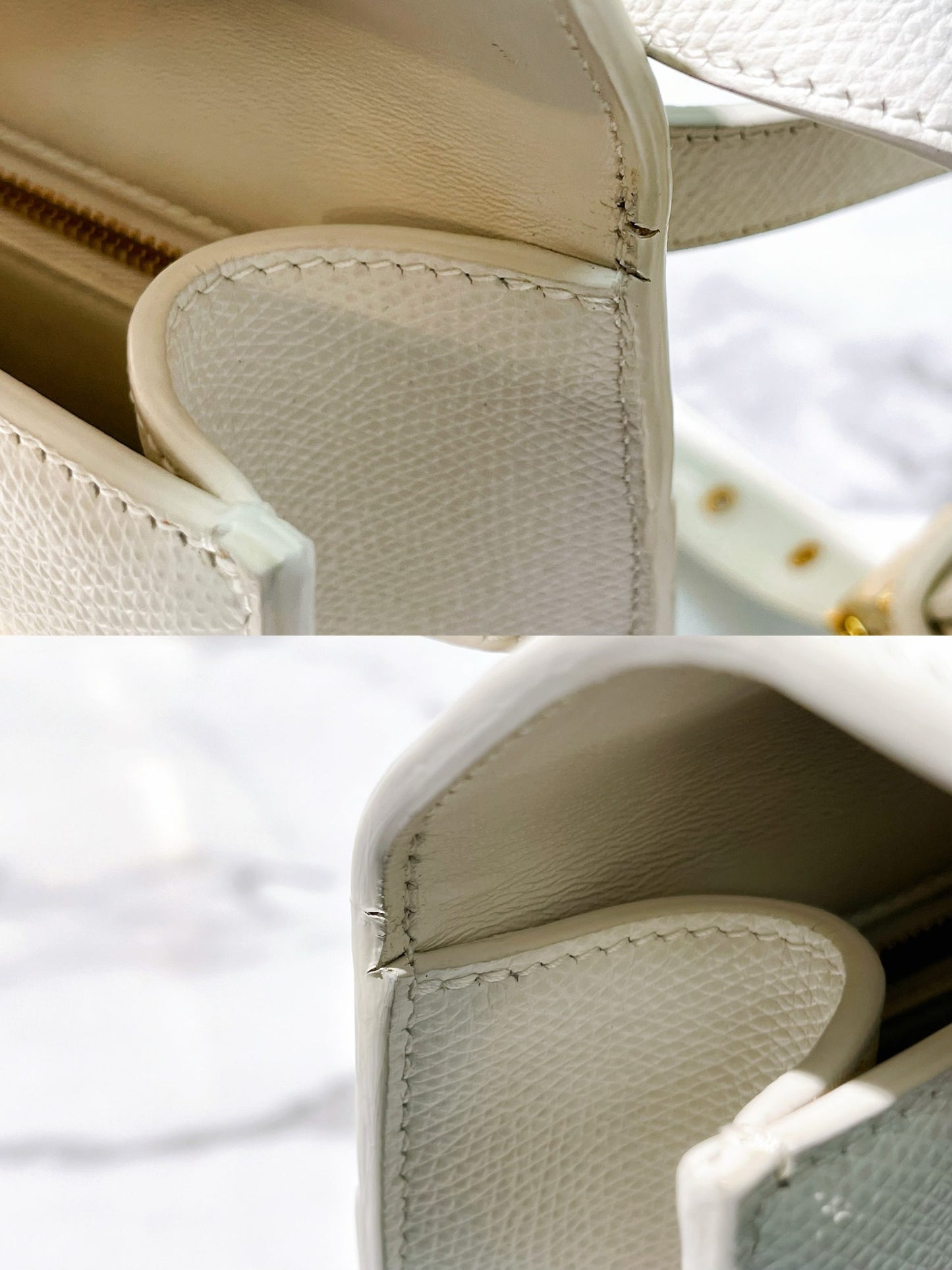 DIOR MONTAIGNE BAG, White/Gold