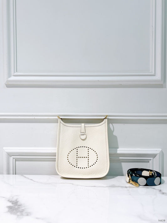 HERMES MINI EVELYNE, Nata/Gold