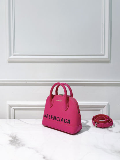 BALENCIAGA MINI VILLE, Pink/Silver