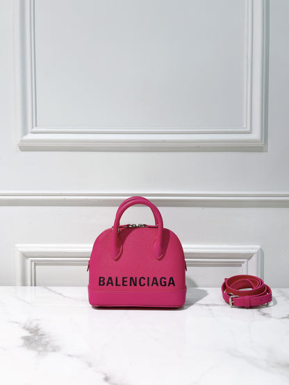 BALENCIAGA MINI VILLE, Pink/Silver