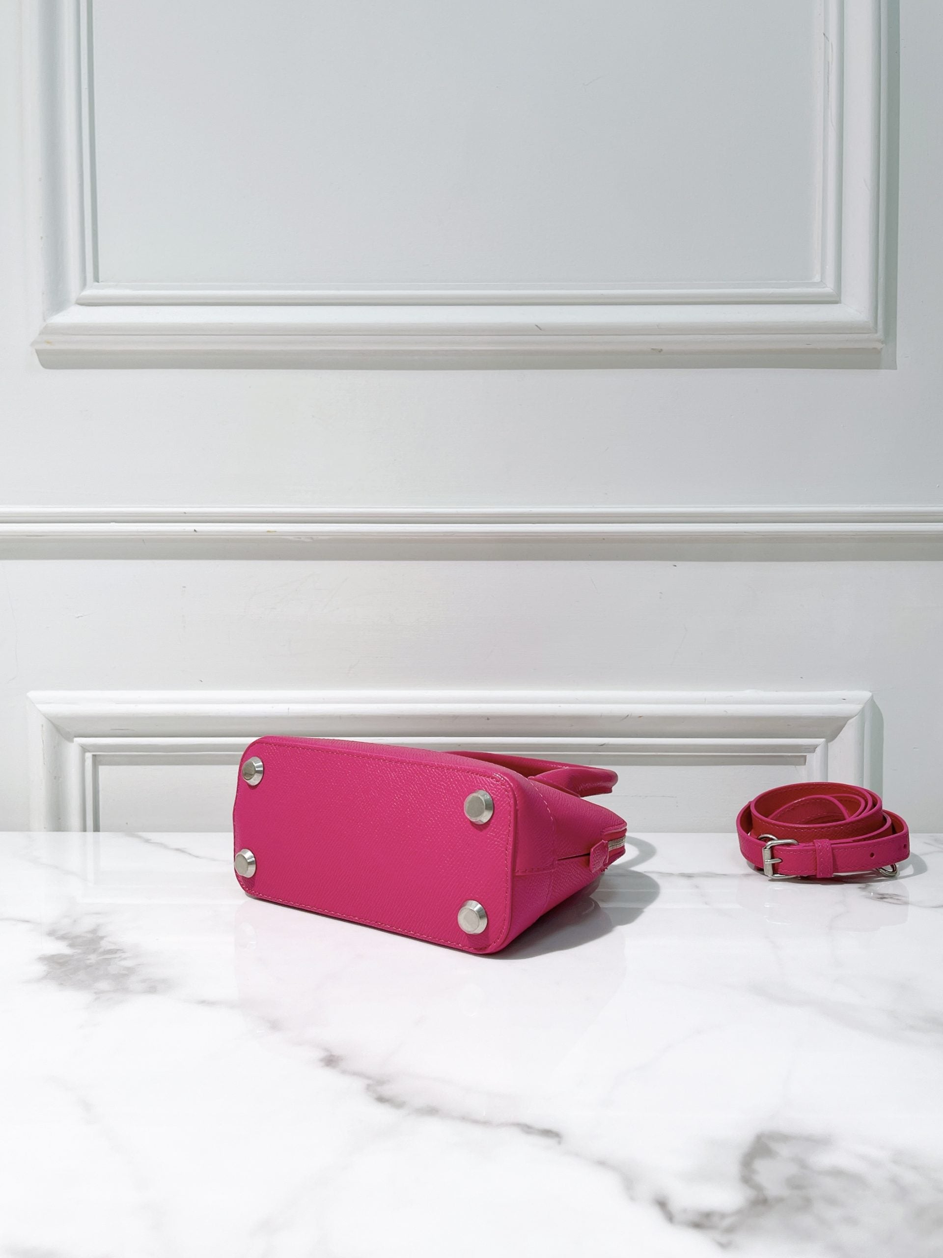 BALENCIAGA MINI VILLE, Pink/Silver