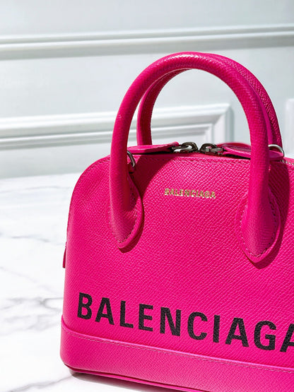 BALENCIAGA MINI VILLE, Pink/Silver
