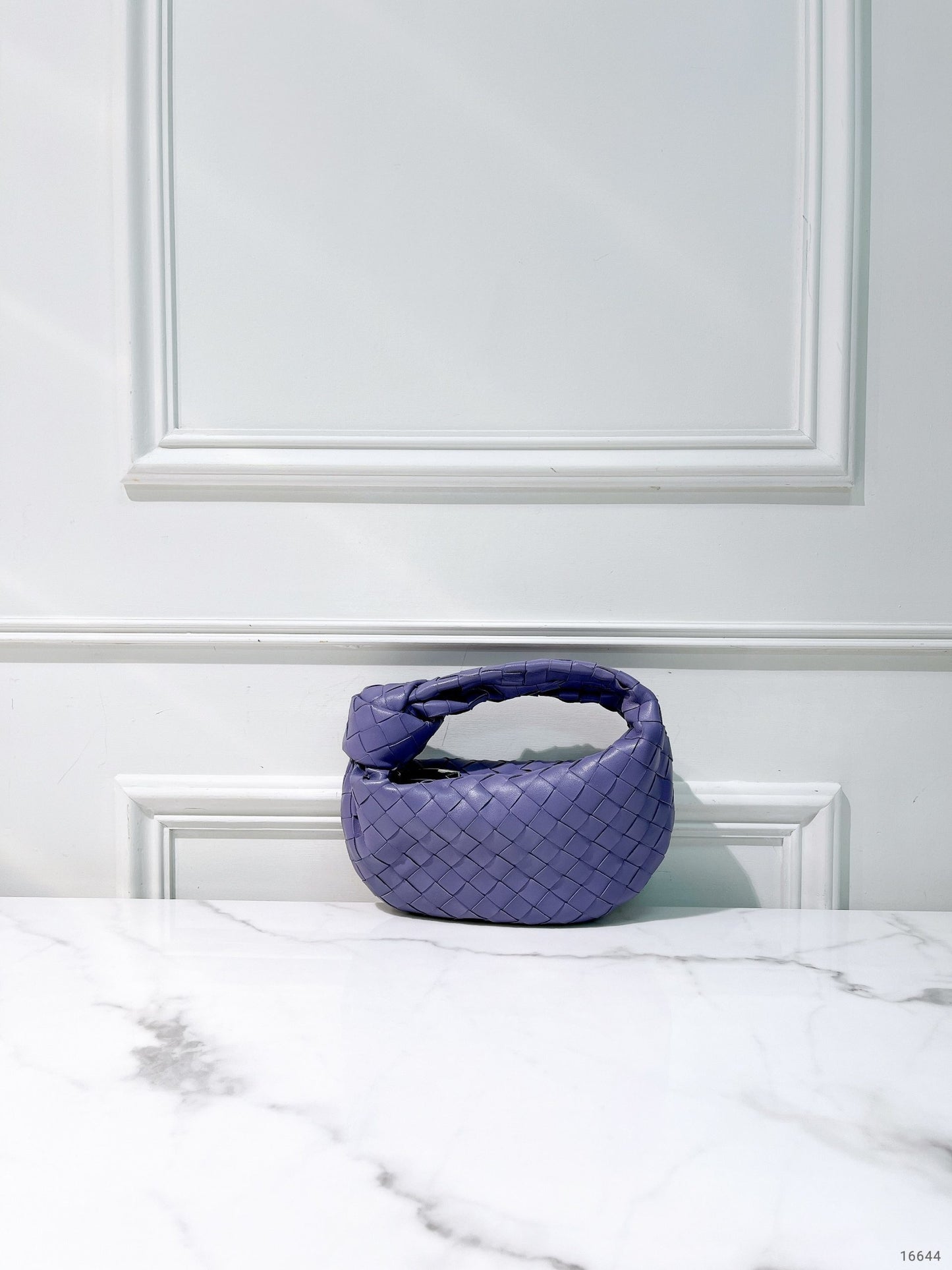 BOTTEGA VENETA MINI JODIE, Purple/Silver