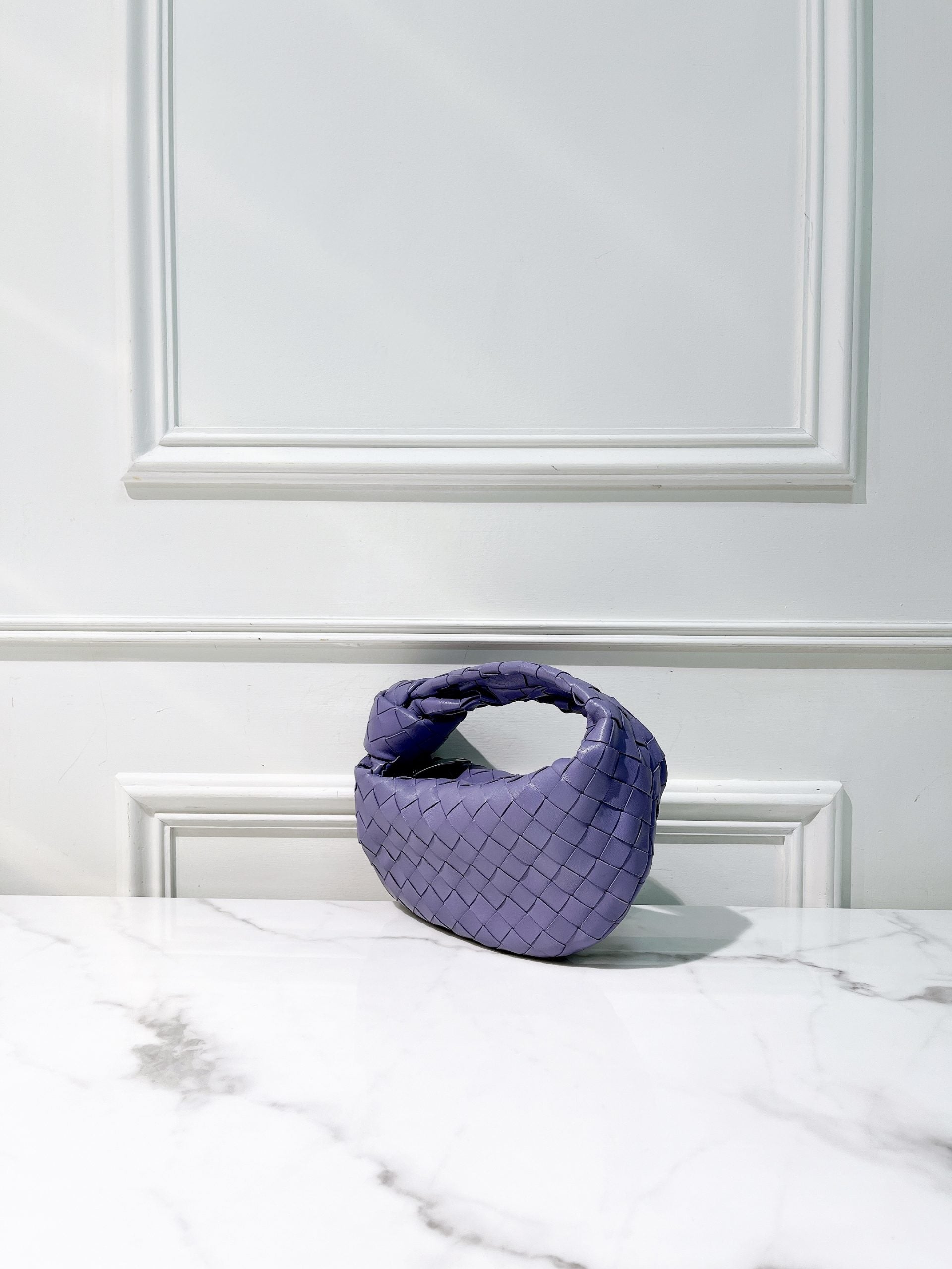 BOTTEGA VENETA MINI JODIE, Purple/Silver
