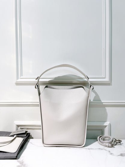 BALENCIAGA TOOL 2.0 SMALL TOTE, White/Silver