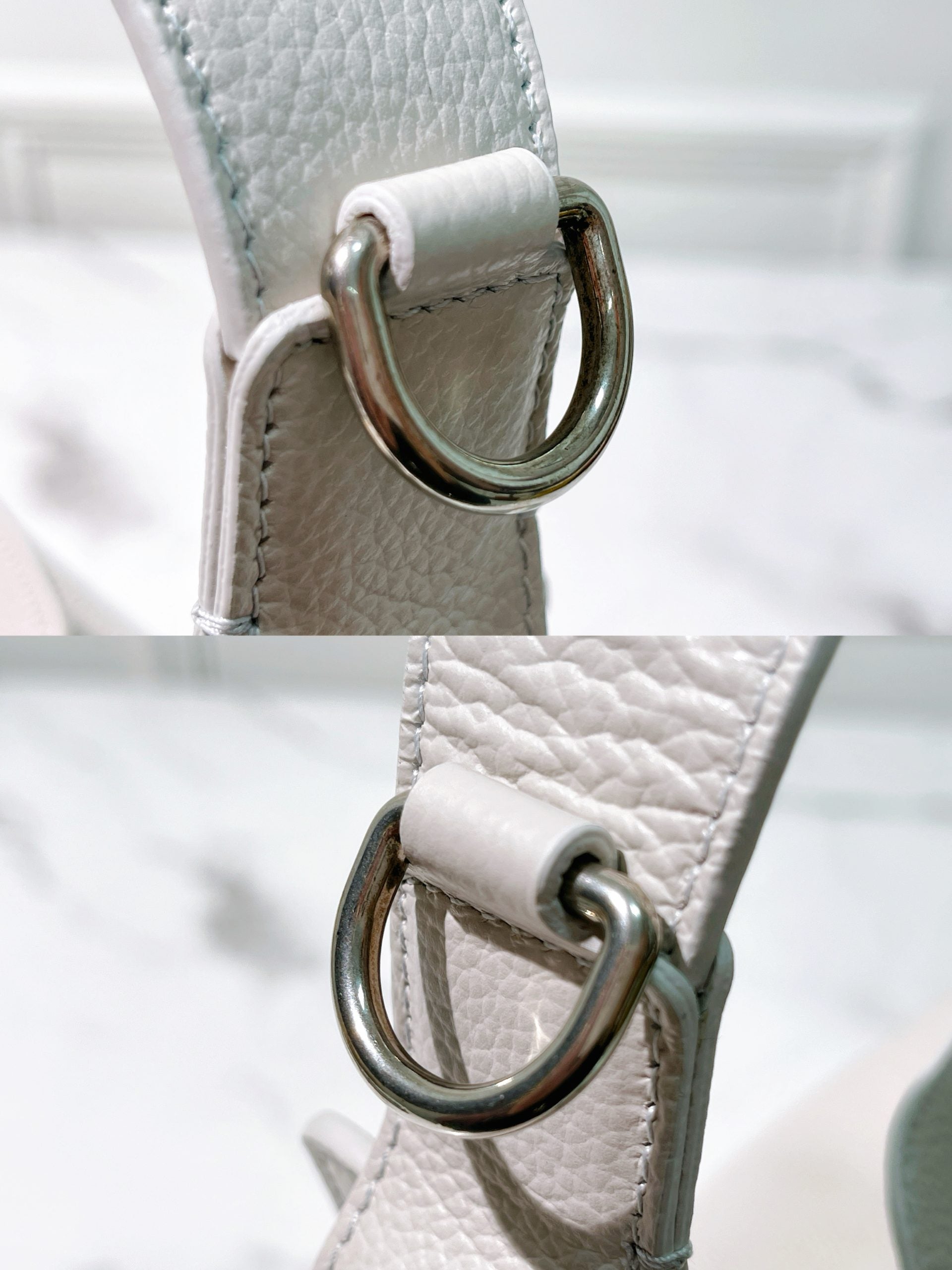 BALENCIAGA TOOL 2.0 SMALL TOTE, White/Silver