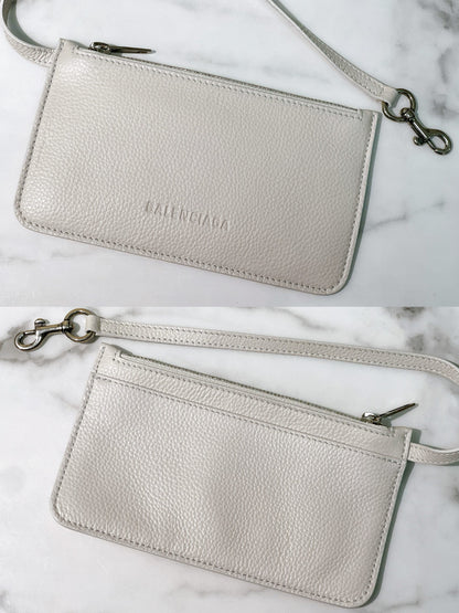 BALENCIAGA TOOL 2.0 SMALL TOTE, White/Silver