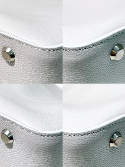 BALENCIAGA TOOL 2.0 SMALL TOTE, White/Silver