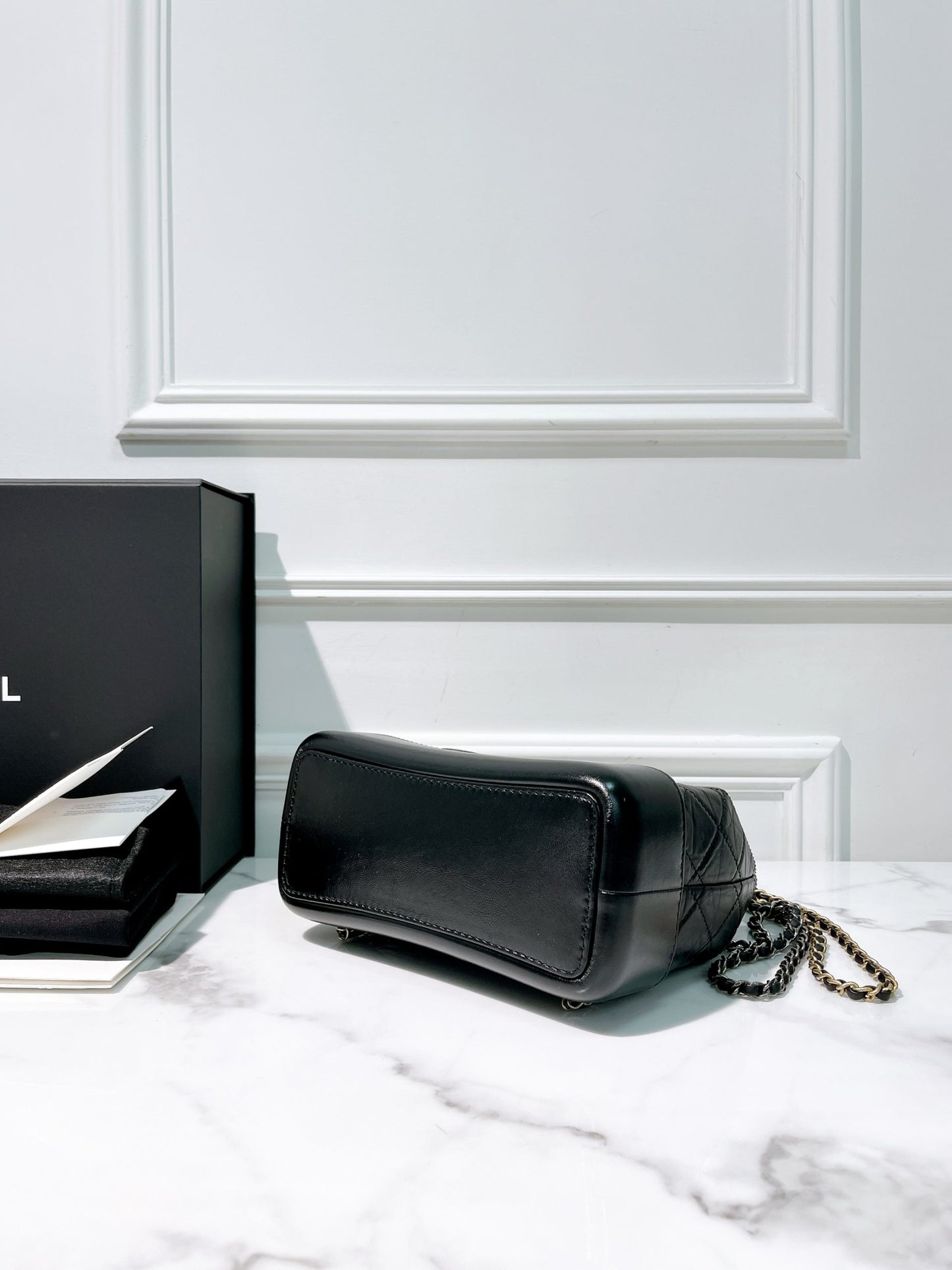 CHANEL GABRIELLE BACKPACK, Black/Silver