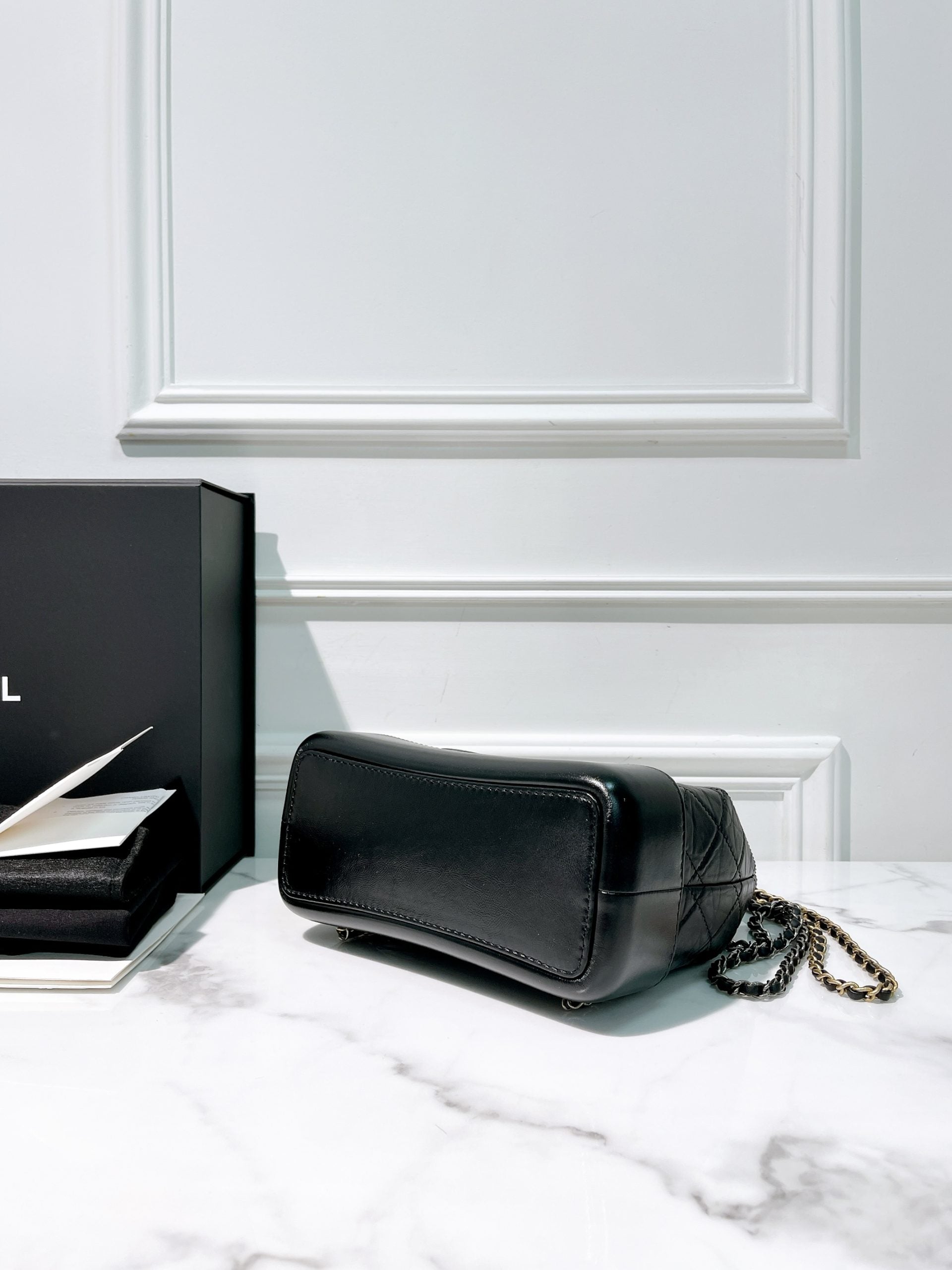 CHANEL GABRIELLE BACKPACK, Black/Silver