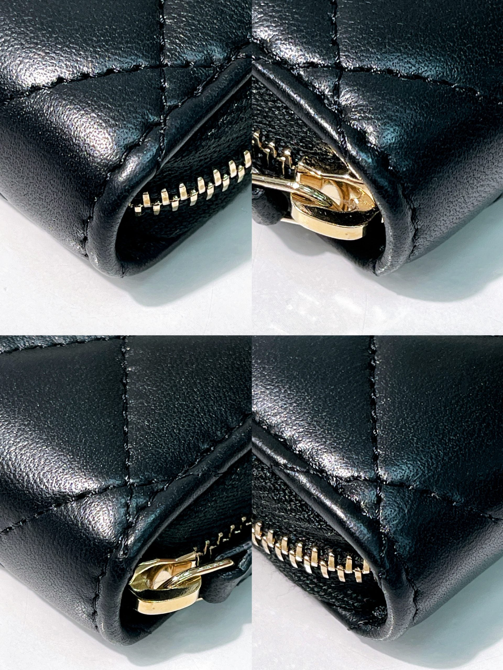 CHANEL 22C PEARL CRUSH MINI WOC, Black/Gold