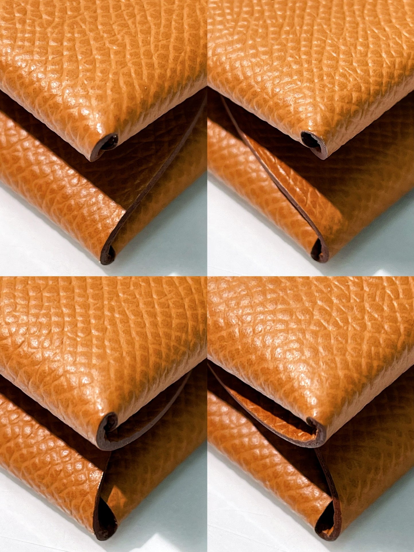 HERMES CALVI DUO CARD HOLDER, Gold/Silver