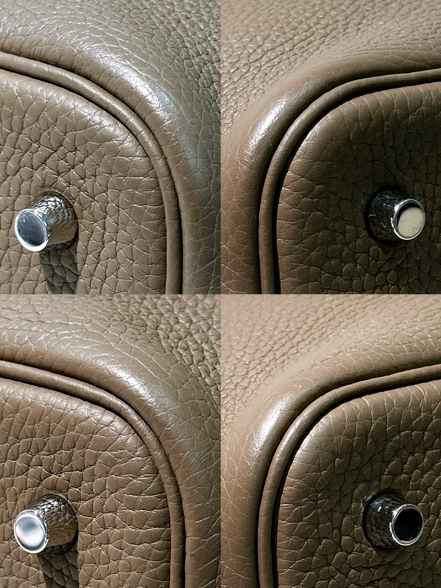 HERMES PICOTIN 22, Etoupe/Silver