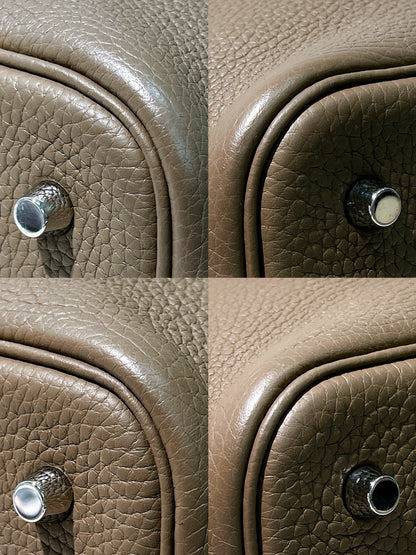 HERMES PICOTIN 22, Etoupe/Silver