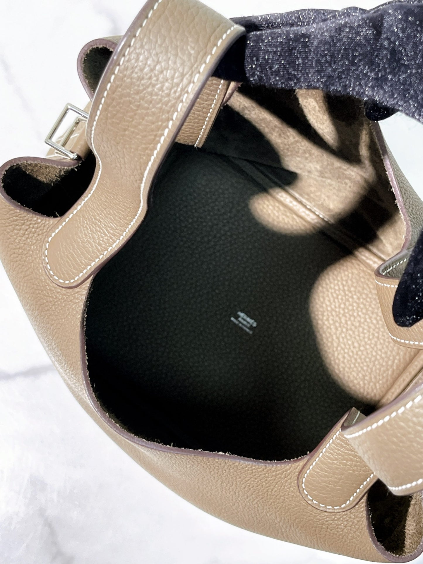 HERMES PICOTIN 22, Etoupe/Silver