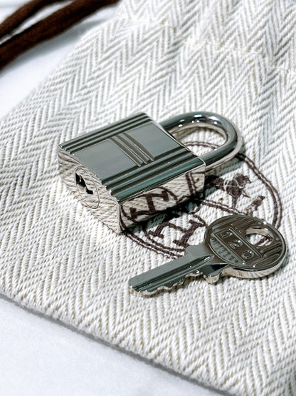 HERMES PICOTIN 22, Etoupe/Silver