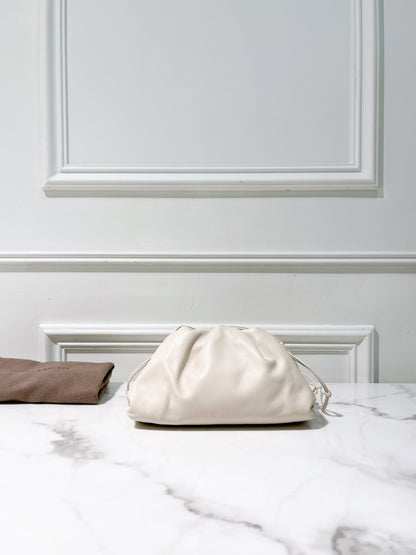 BOTTEGA VENETA MINI POUCH, White