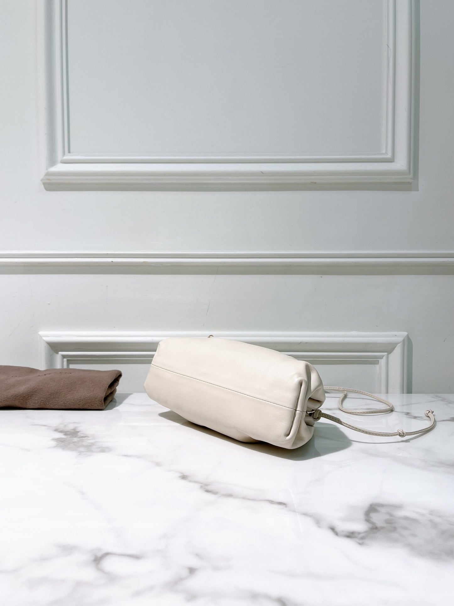 BOTTEGA VENETA MINI POUCH, White