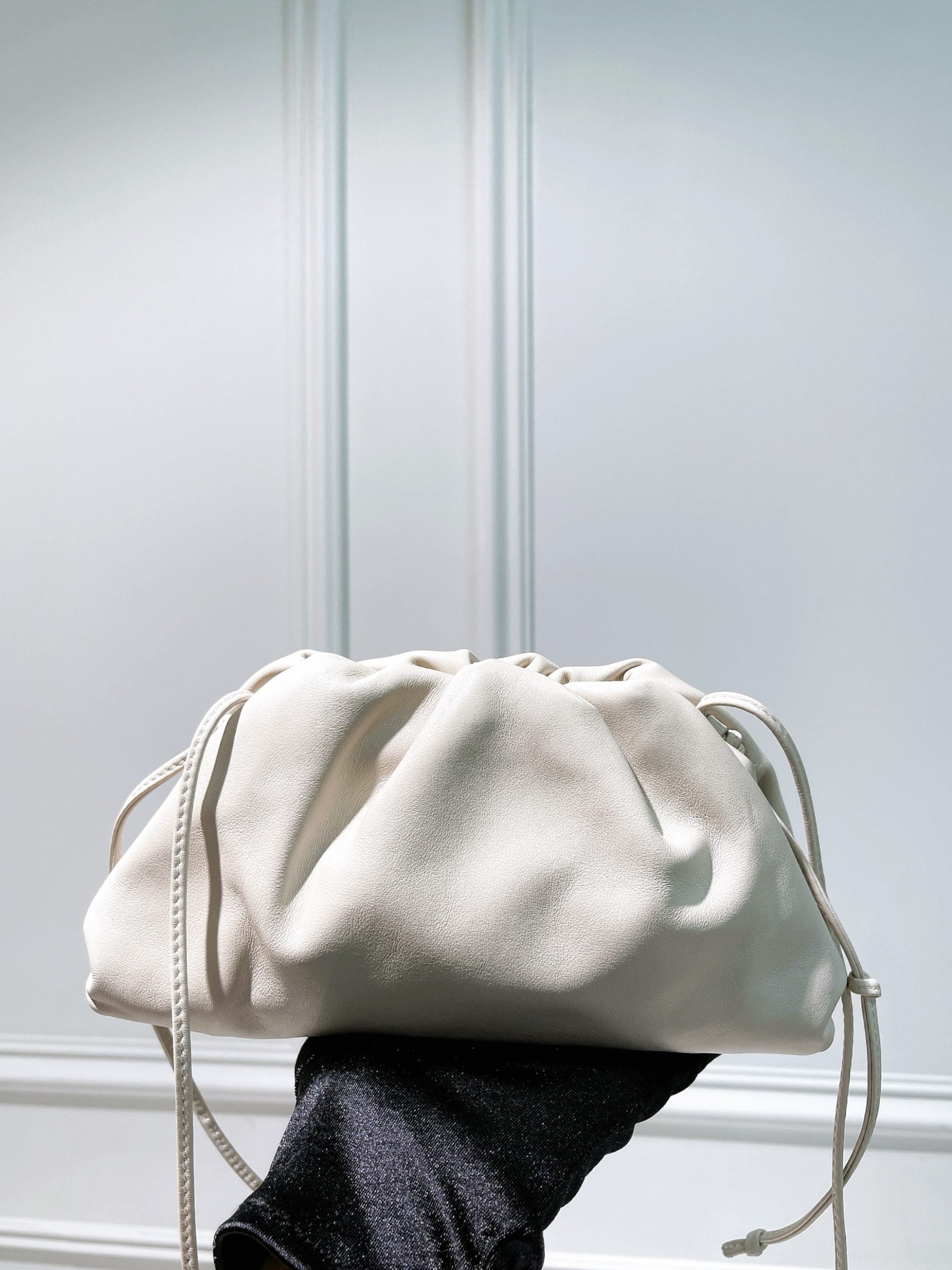 BOTTEGA VENETA MINI POUCH, White