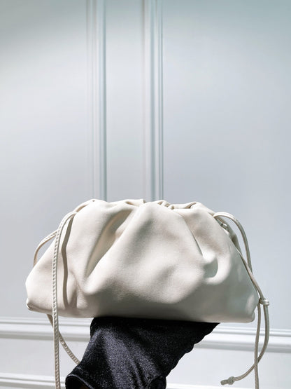 BOTTEGA VENETA MINI POUCH, White