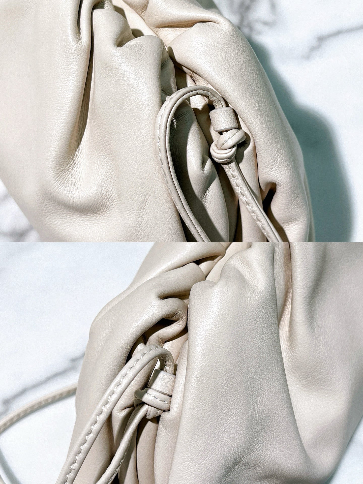 BOTTEGA VENETA MINI POUCH, White