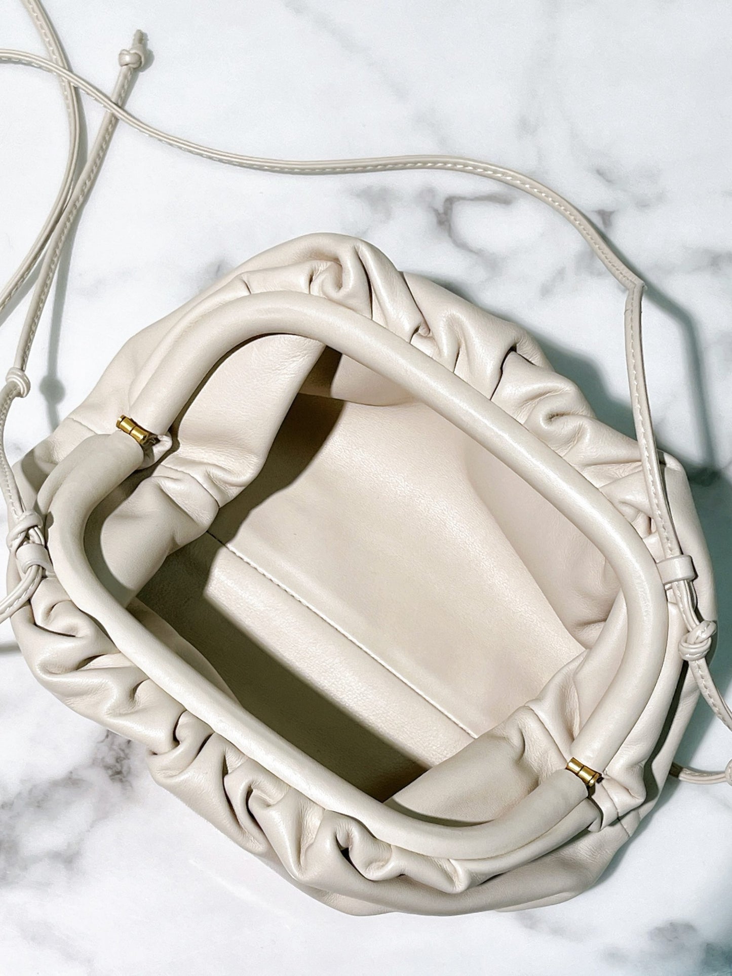 BOTTEGA VENETA MINI POUCH, White