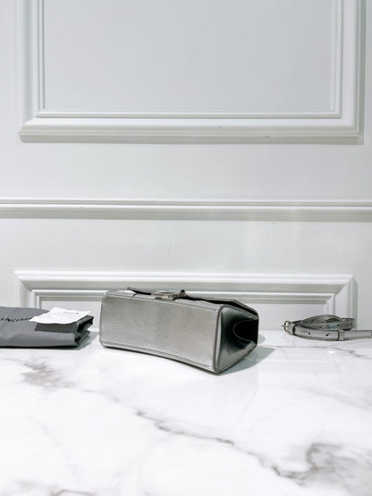 BALENCIAGA HOURGLASS XS, Silver