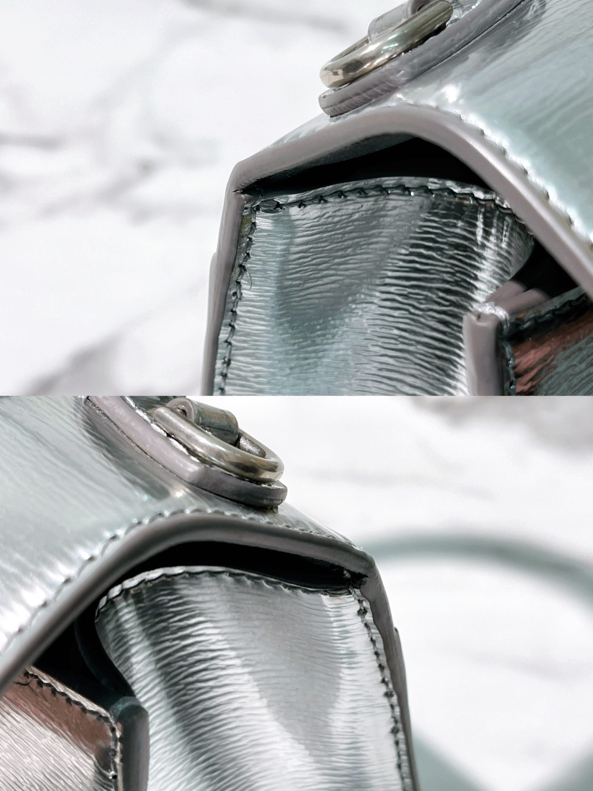 BALENCIAGA HOURGLASS XS, Silver