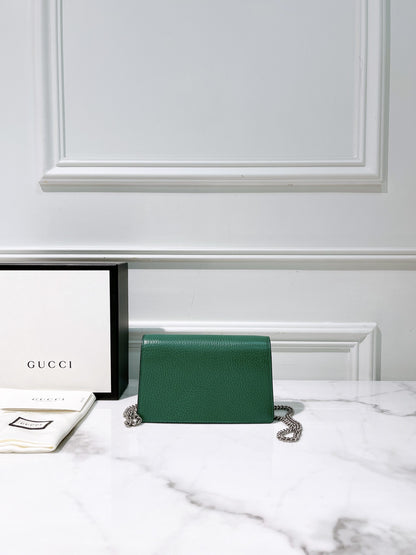 GUCCI SUPERMINI DIONYSUS, Green/Silver