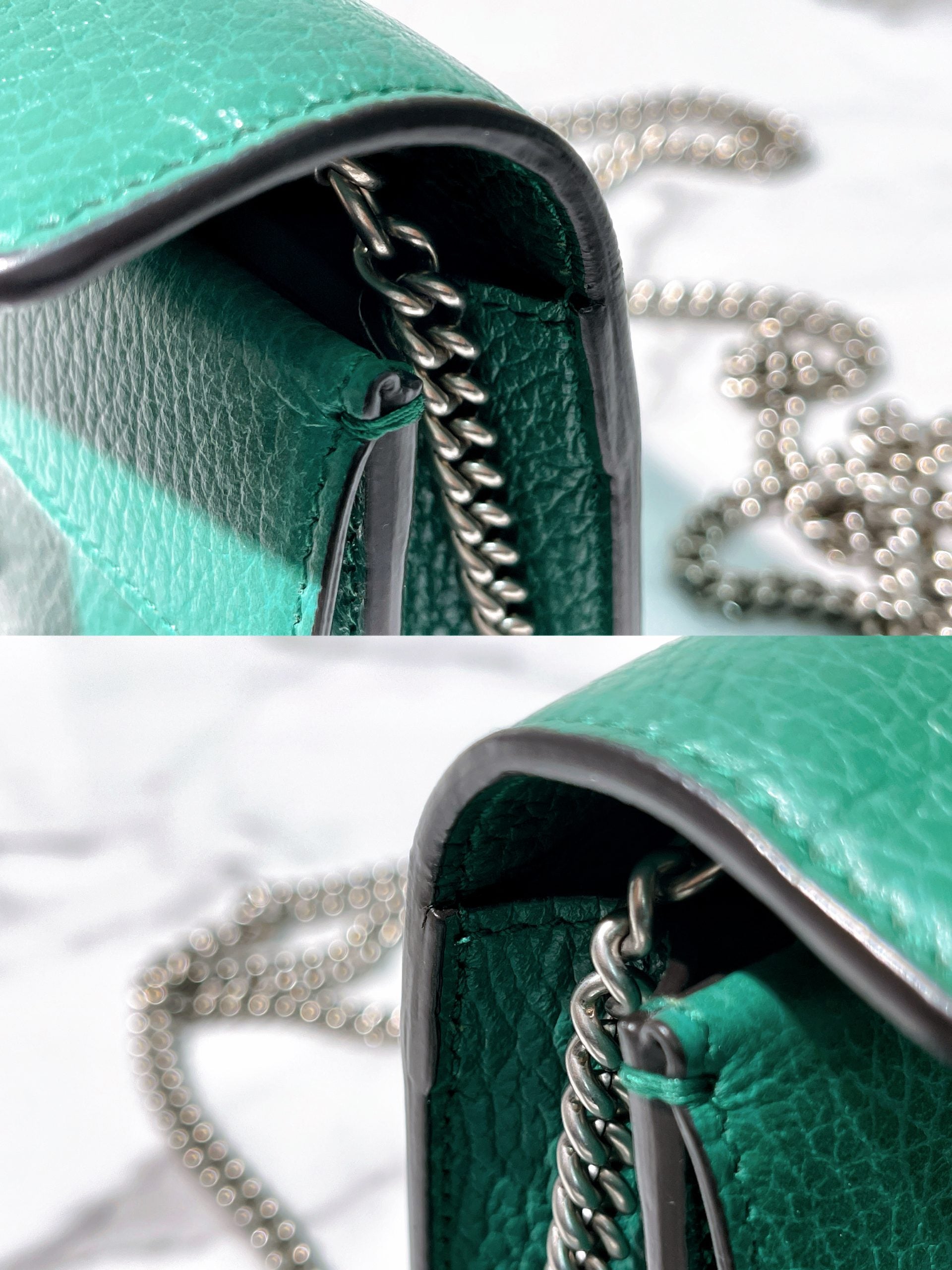 GUCCI SUPERMINI DIONYSUS, Green/Silver