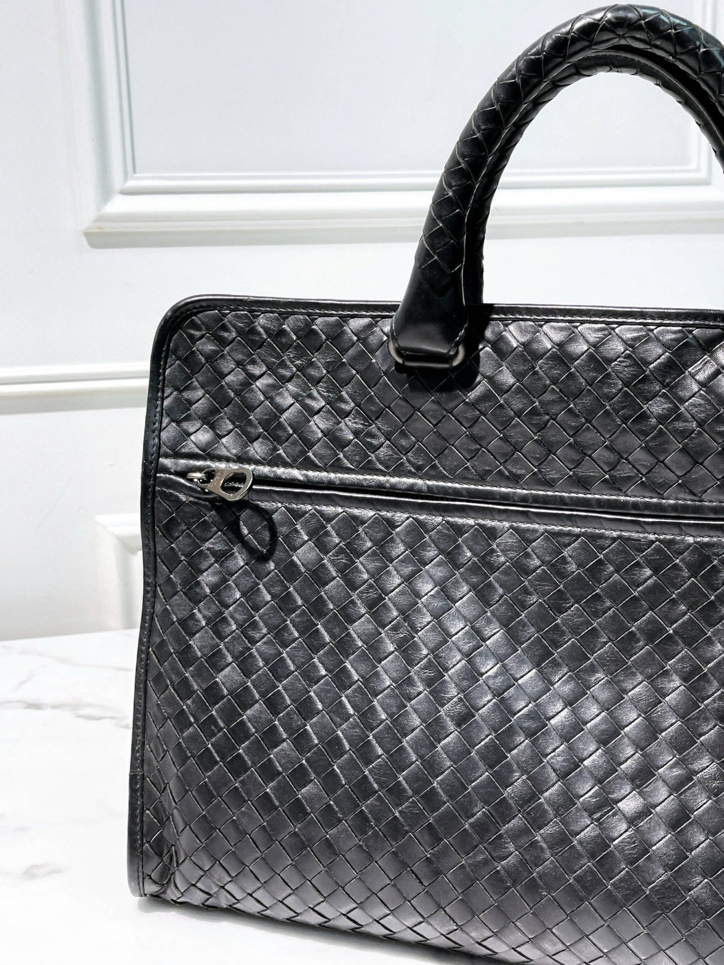 BOTTEGA VENETA HANDBAG, Black/Silver
