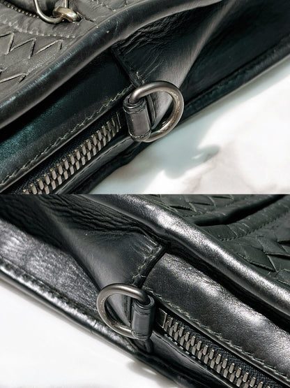 BOTTEGA VENETA HANDBAG, Black/Silver