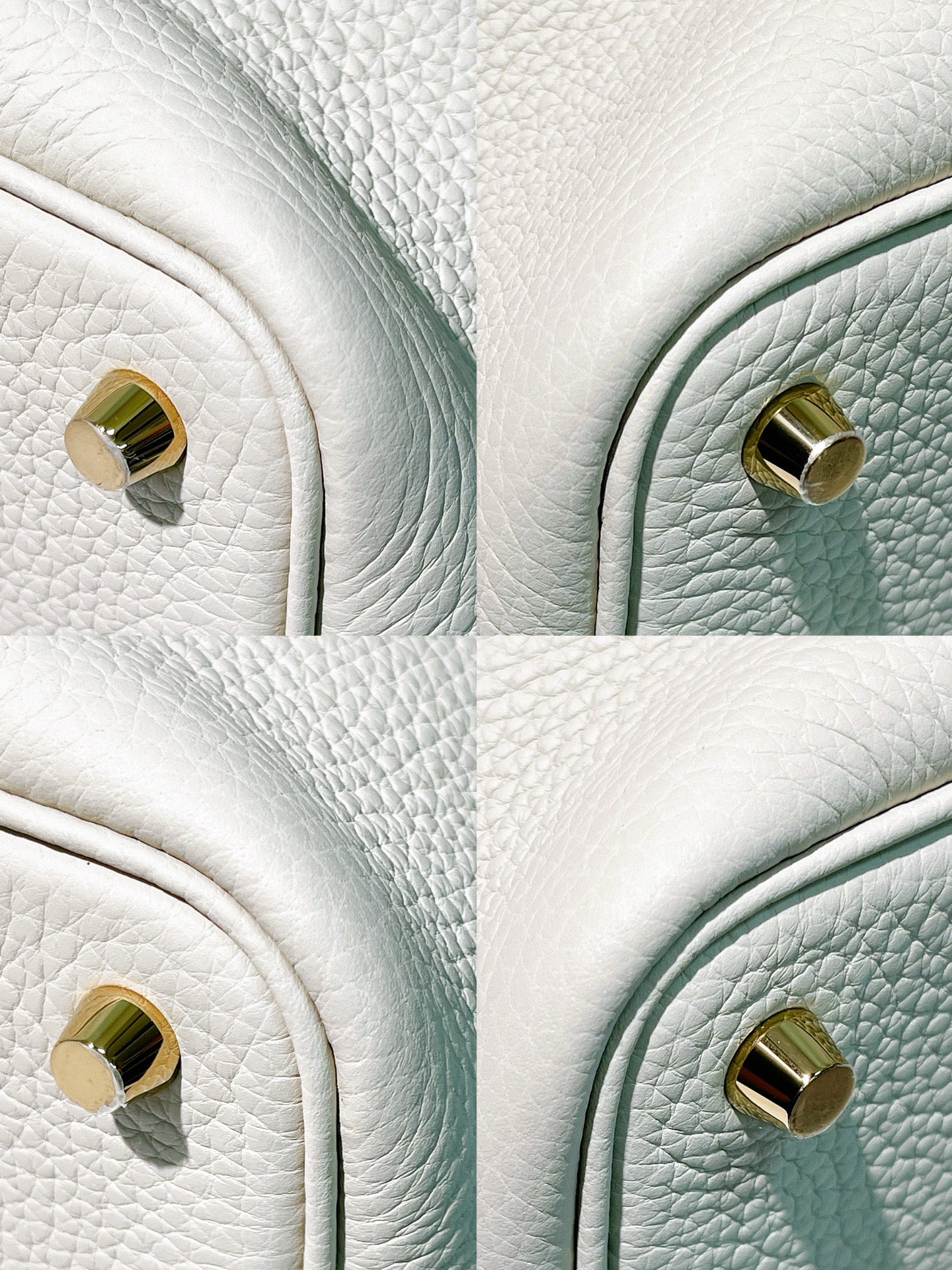 HERMES PICOTIN TOUCH 18, Craie/Gold