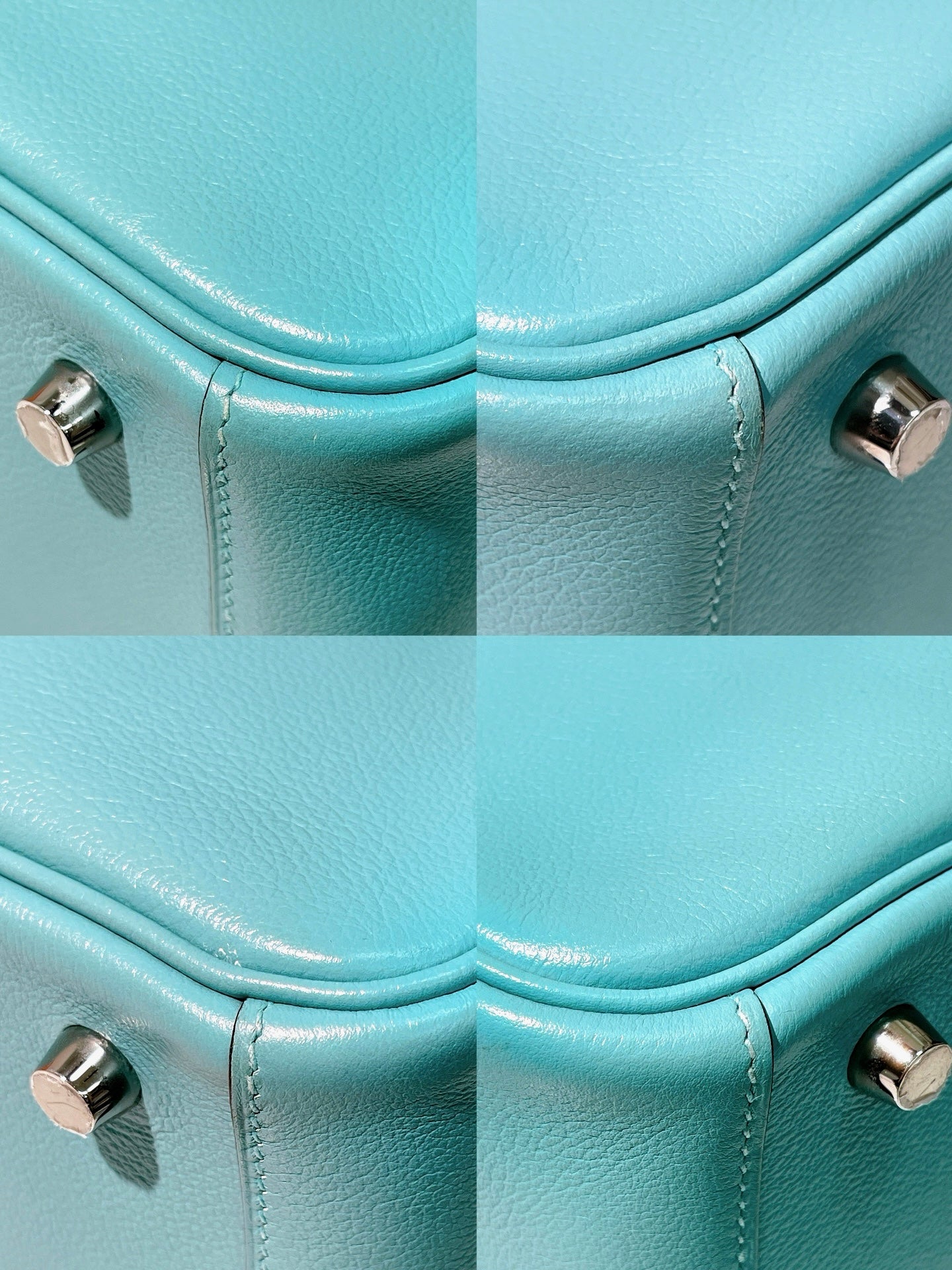 HERMES LINDY 26, Bleu Atoll/Silver