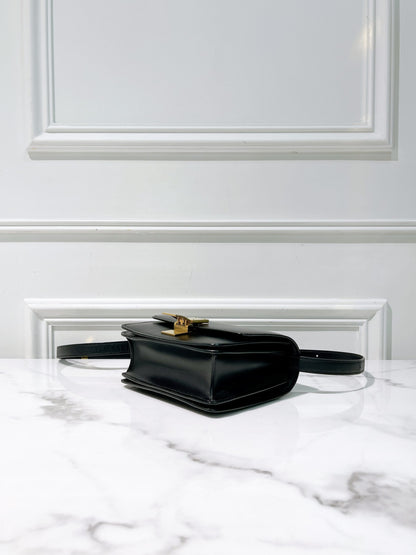 CELINE MINI BOX, Black/Gold
