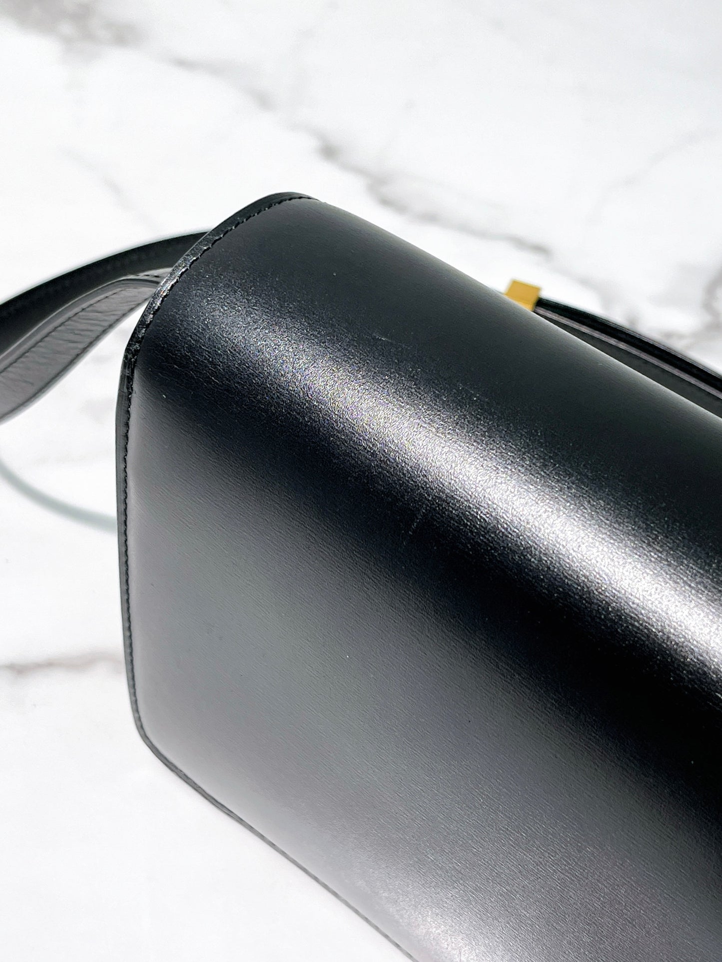 CELINE MINI BOX, Black/Gold