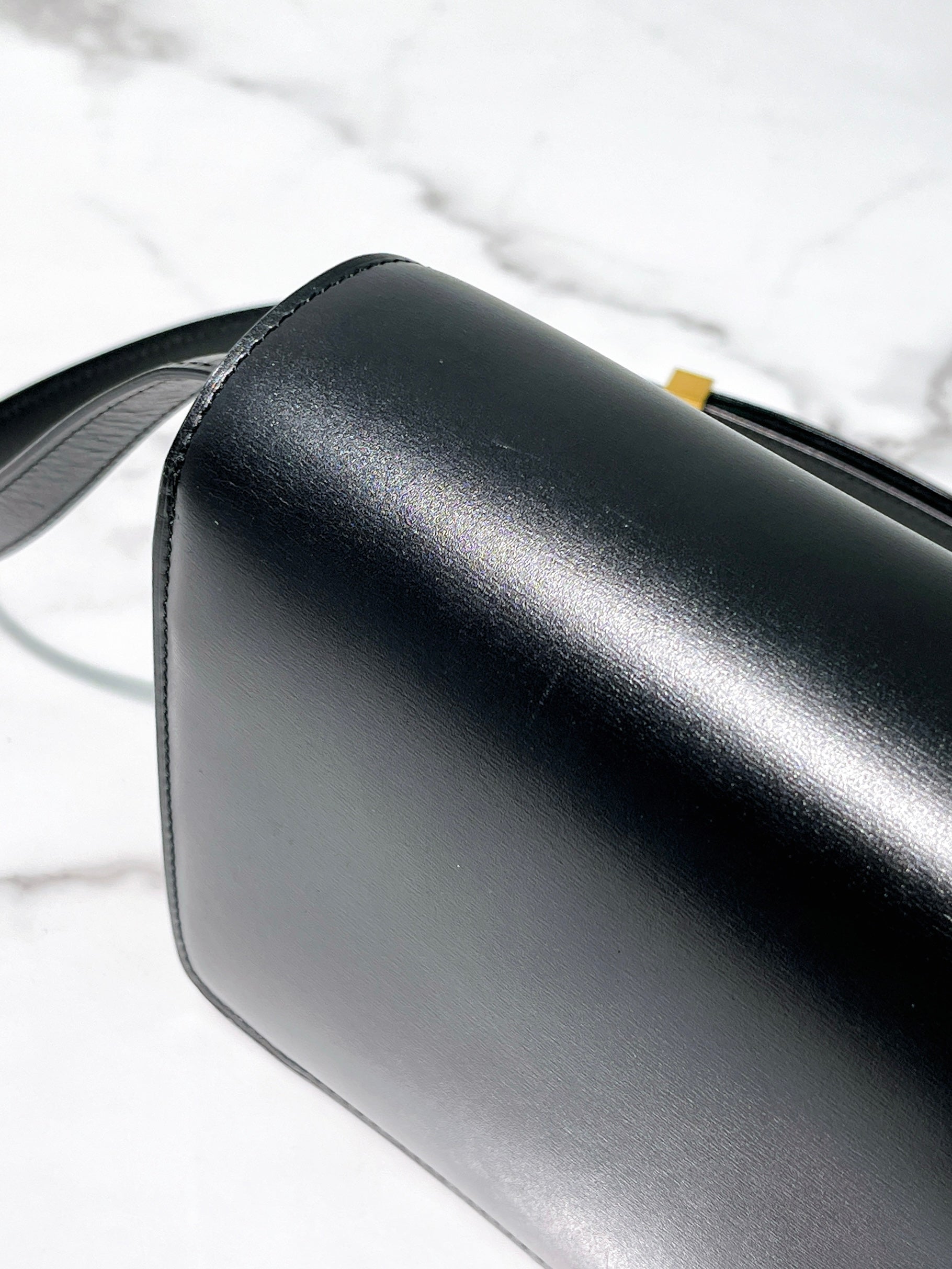 CELINE MINI BOX, Black/Gold