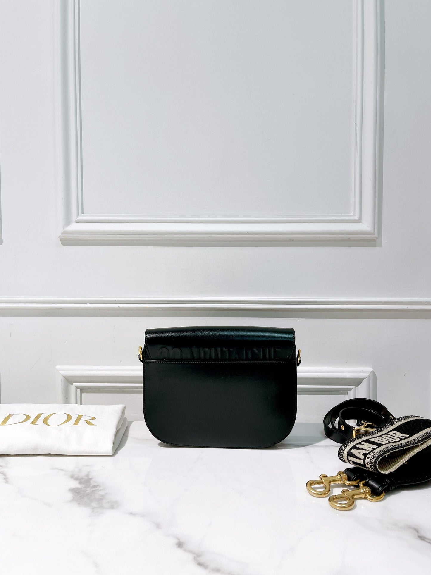 DIOR MEDIUM BOBBY, Black/Gold