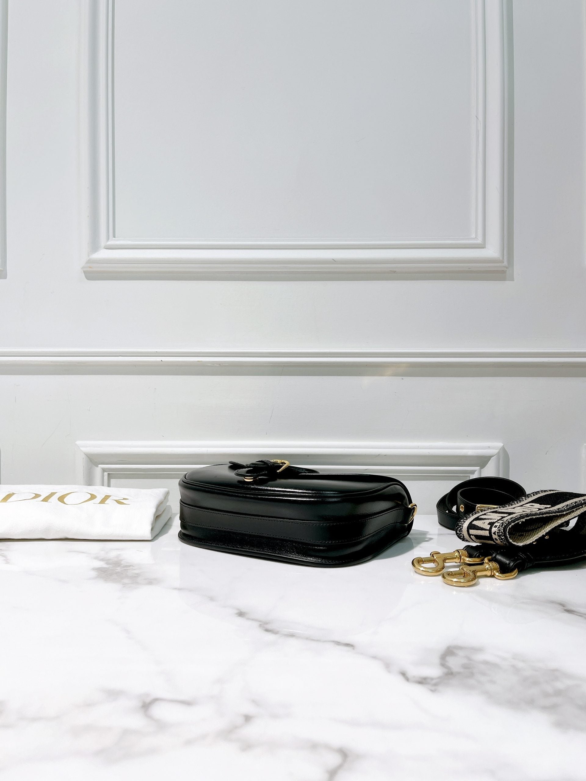 DIOR MEDIUM BOBBY, Black/Gold