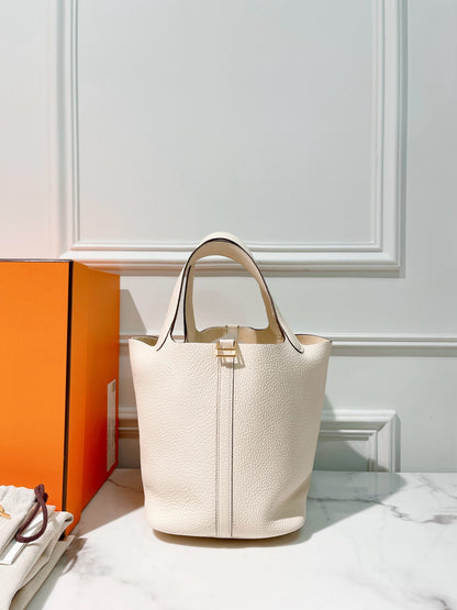 HERMES PICOTIN 22, Nata/Gold