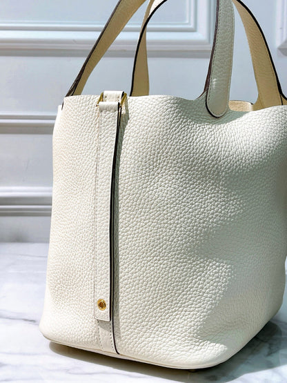 HERMES PICOTIN 22, Nata/Gold