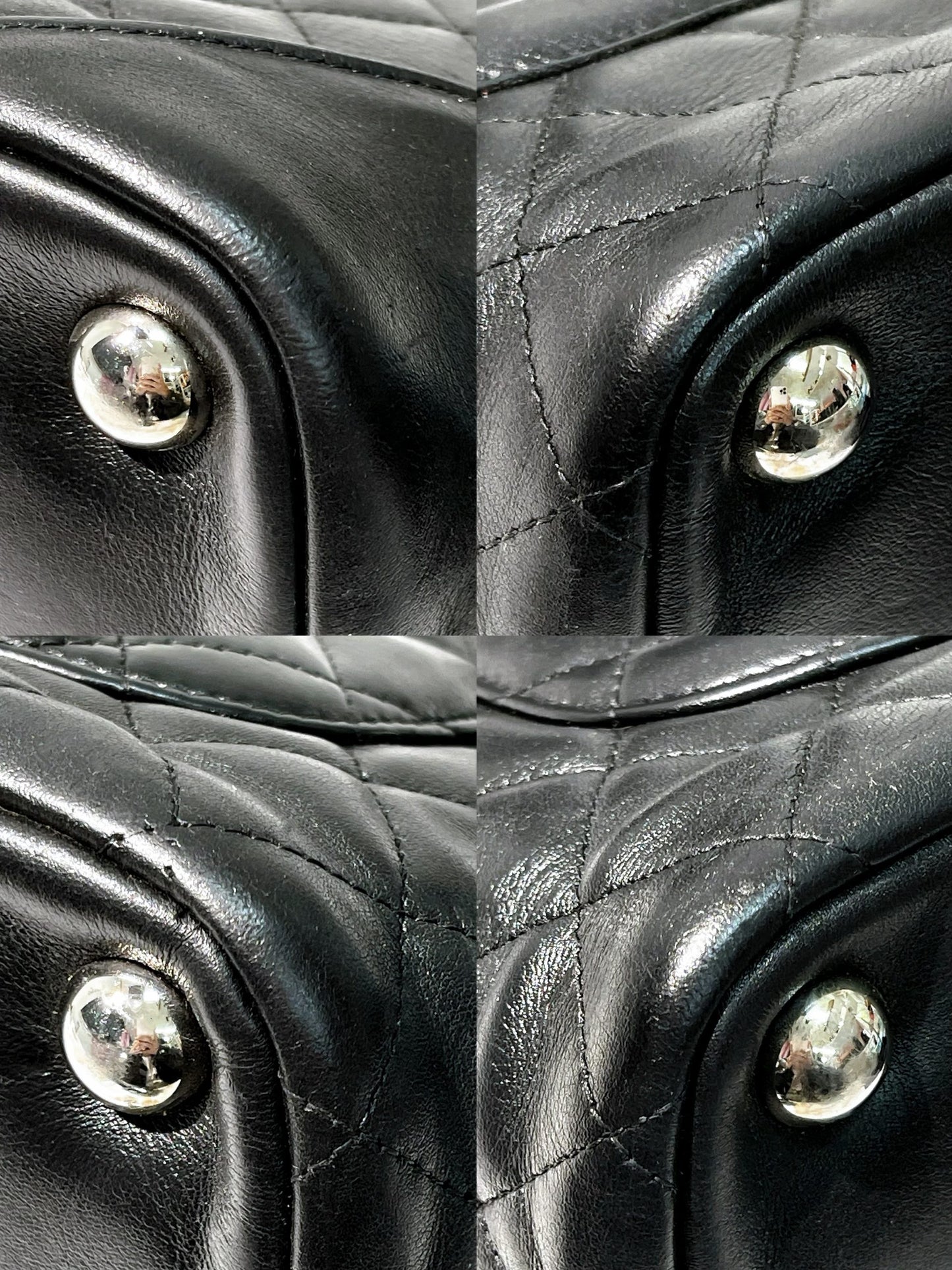 CHANEL CAMBON TOTE, Black/Silver