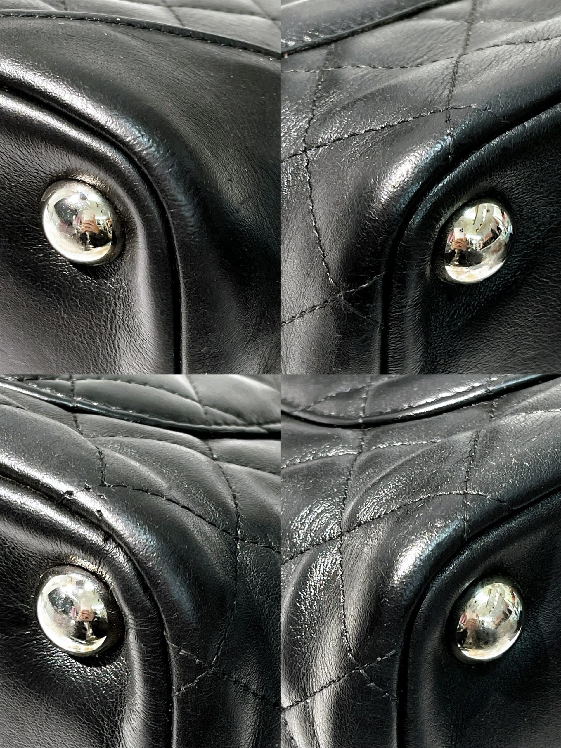 CHANEL CAMBON TOTE, Black/Silver