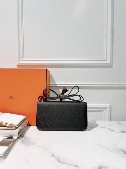 HERMES CONSTANCE ELAN, Noir/Rose Gold