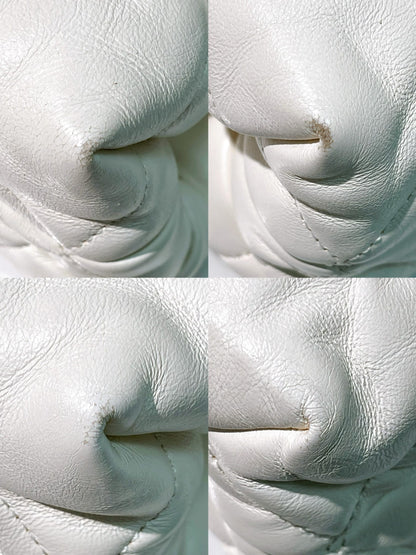 CHANEL 22B SHOPPING TOTE, White/Gold